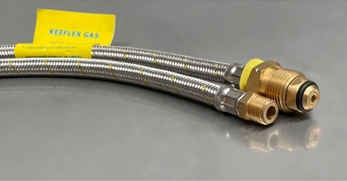 KEEFLEX 33 SERIES Stainless Steel Braided Gas Hose 330824 -KEEFLEX 33 SERIES Stainless Steel Braided Gas Hose 330824