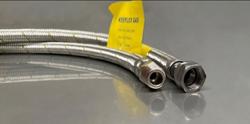 KEEFLEX 33 SERIES Stainless Steel Braided Gas Hose 331006 -KEEFLEX 33 SERIES Stainless Steel Braided Gas Hose 331006